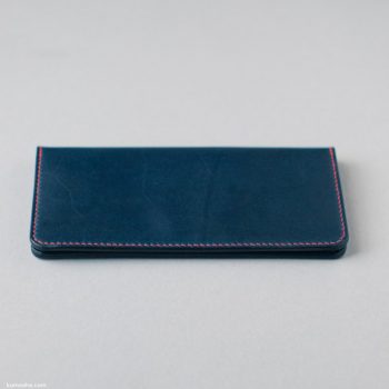 kumosha's hand stitched leather long wallet