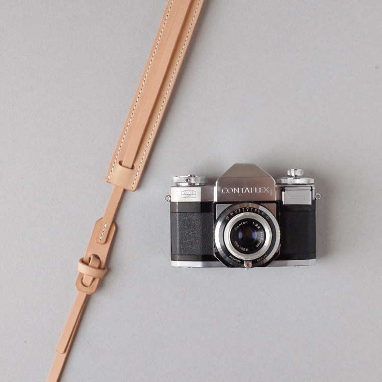 kumosha hand stitched leather camera strap 2
