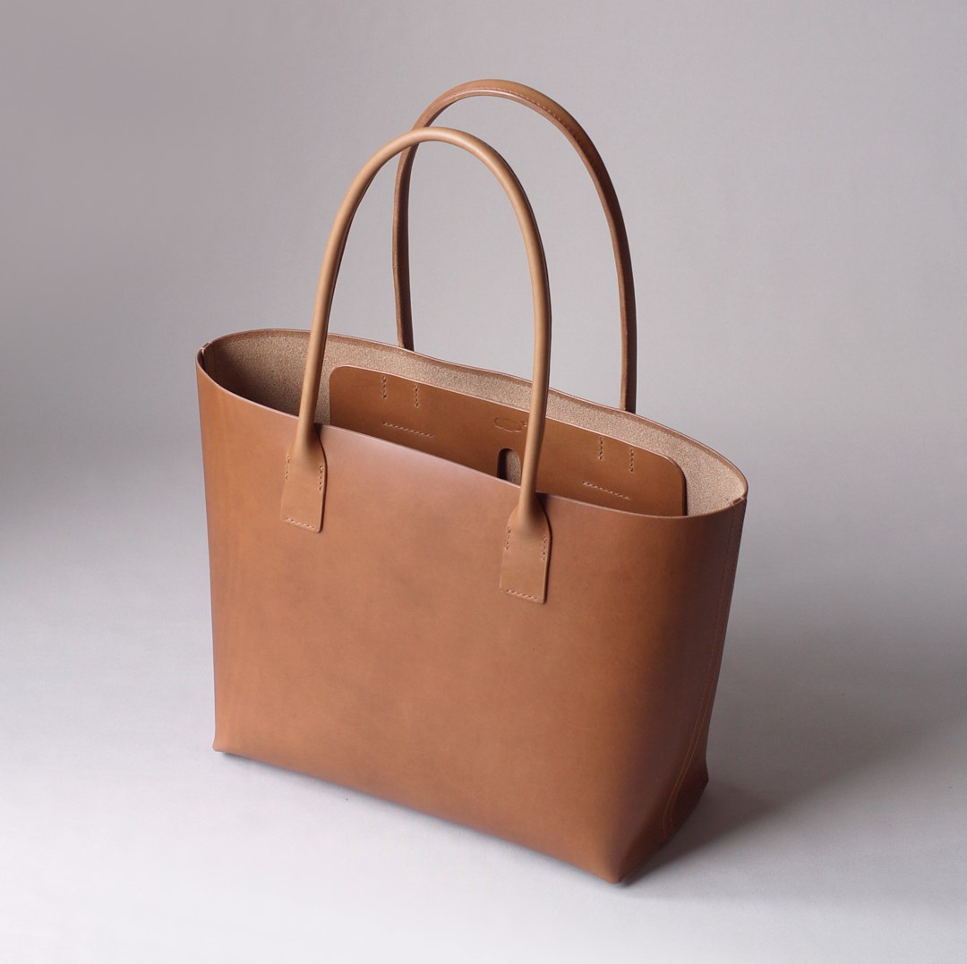 kumosha hand stitched leather tote bag type2