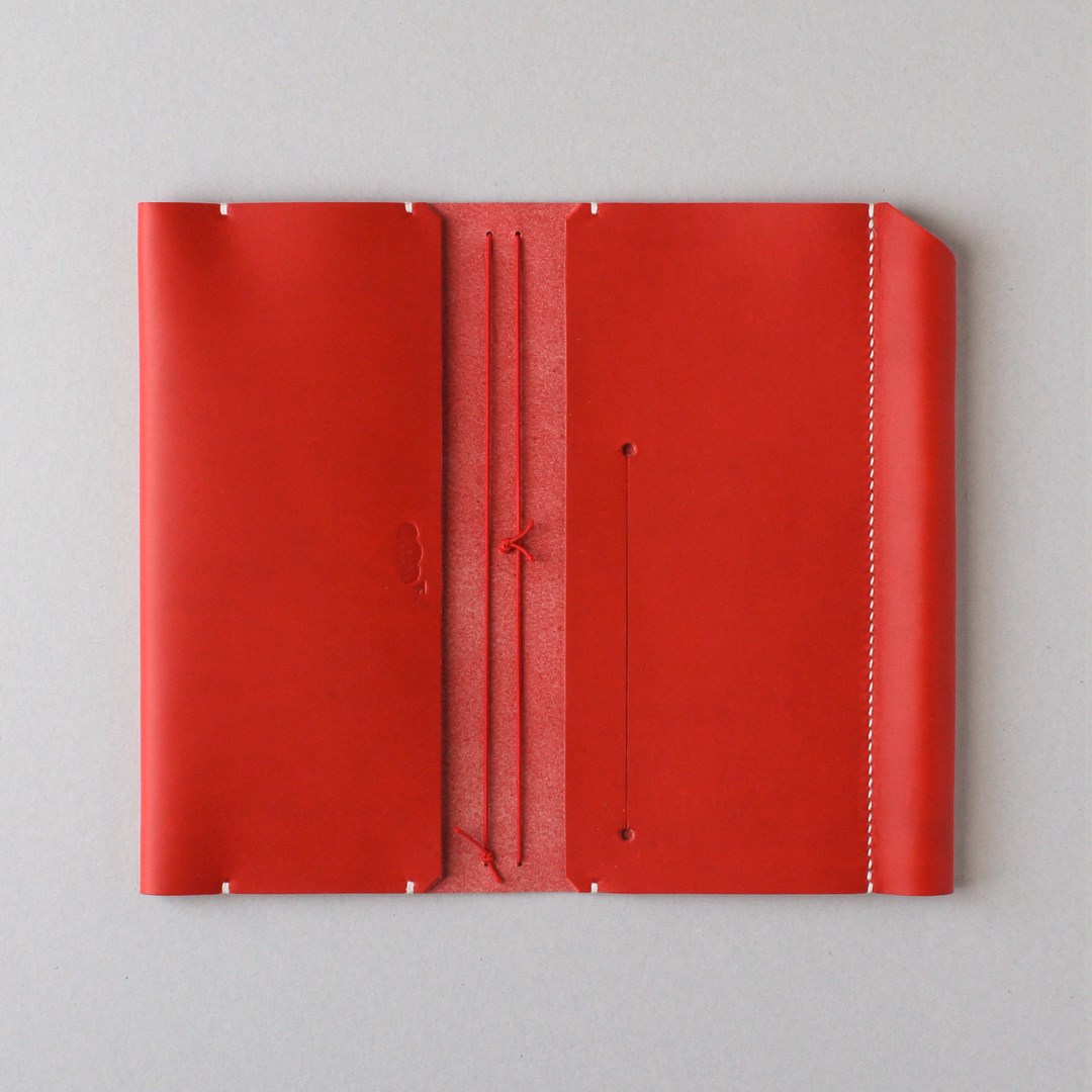 kumosha hand stitched leather travelars note book cover case type 01