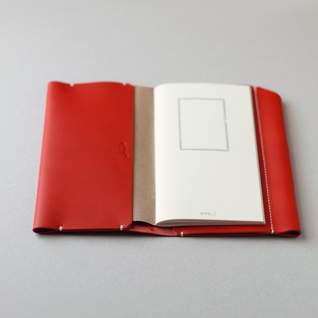 kumosha hand stitched leather travelars note book cover case type 01