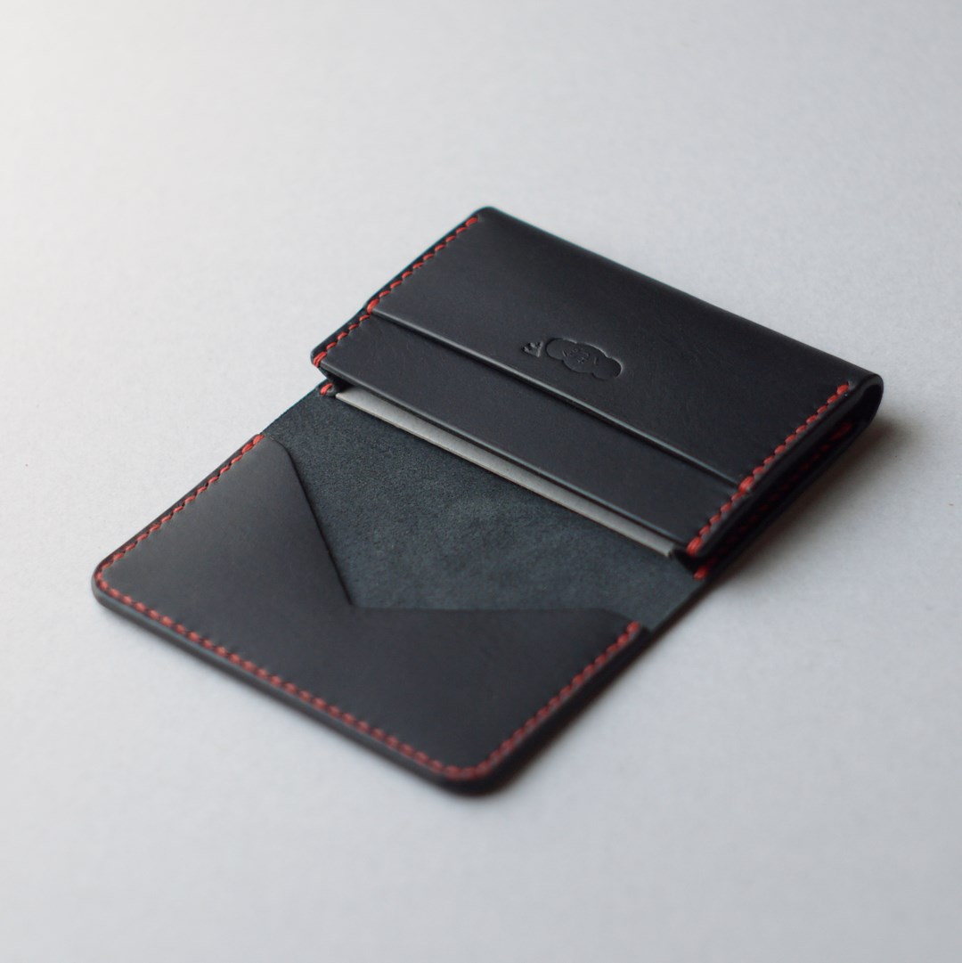 kumosha hand stitched leather cardcase