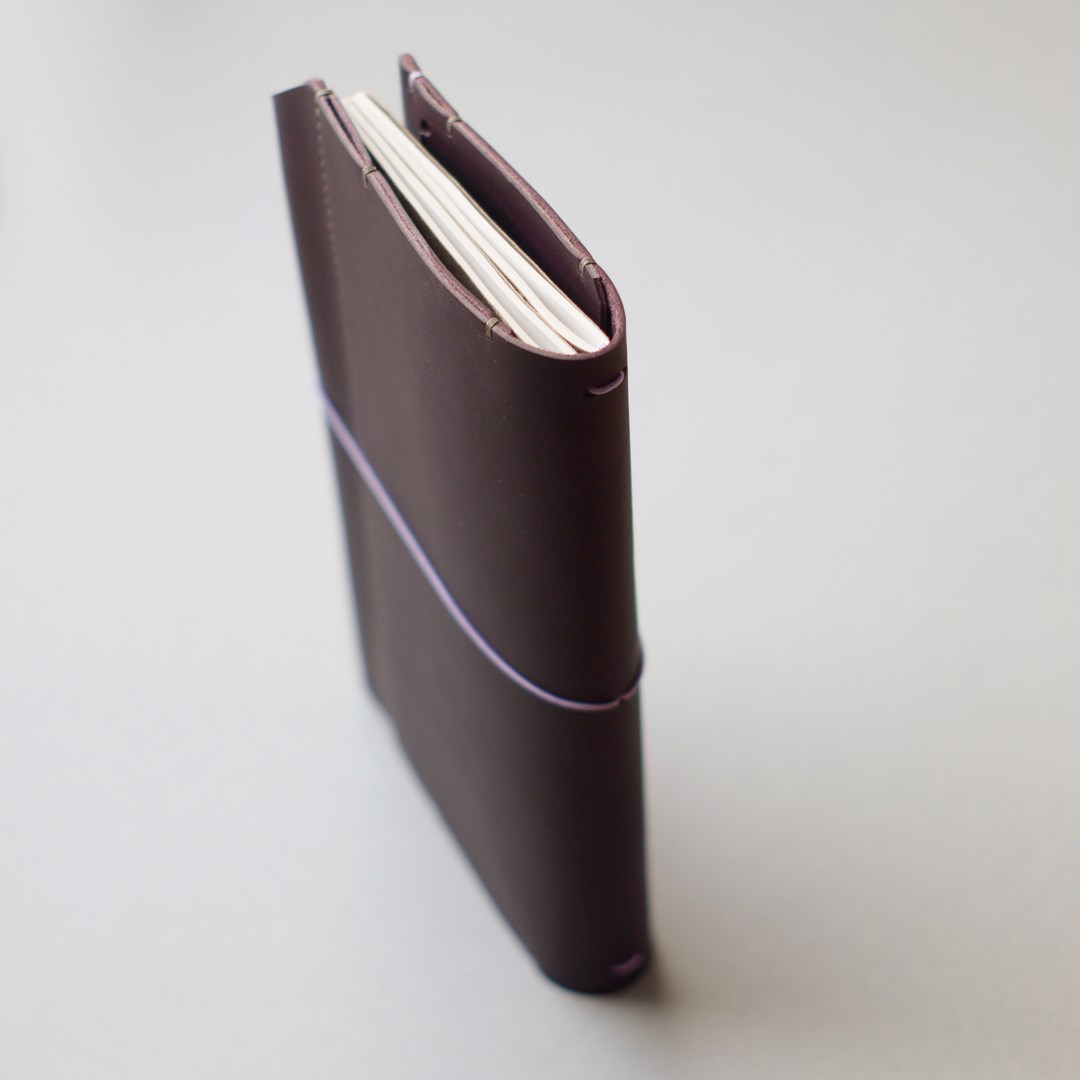 kumosha's hand stitched leather travelers notebook cover