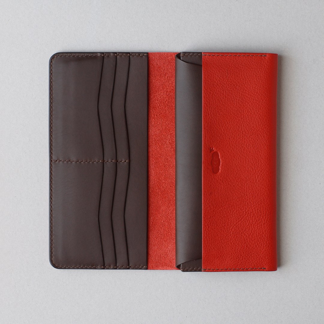 真っ赤な長財布２型が完成しました