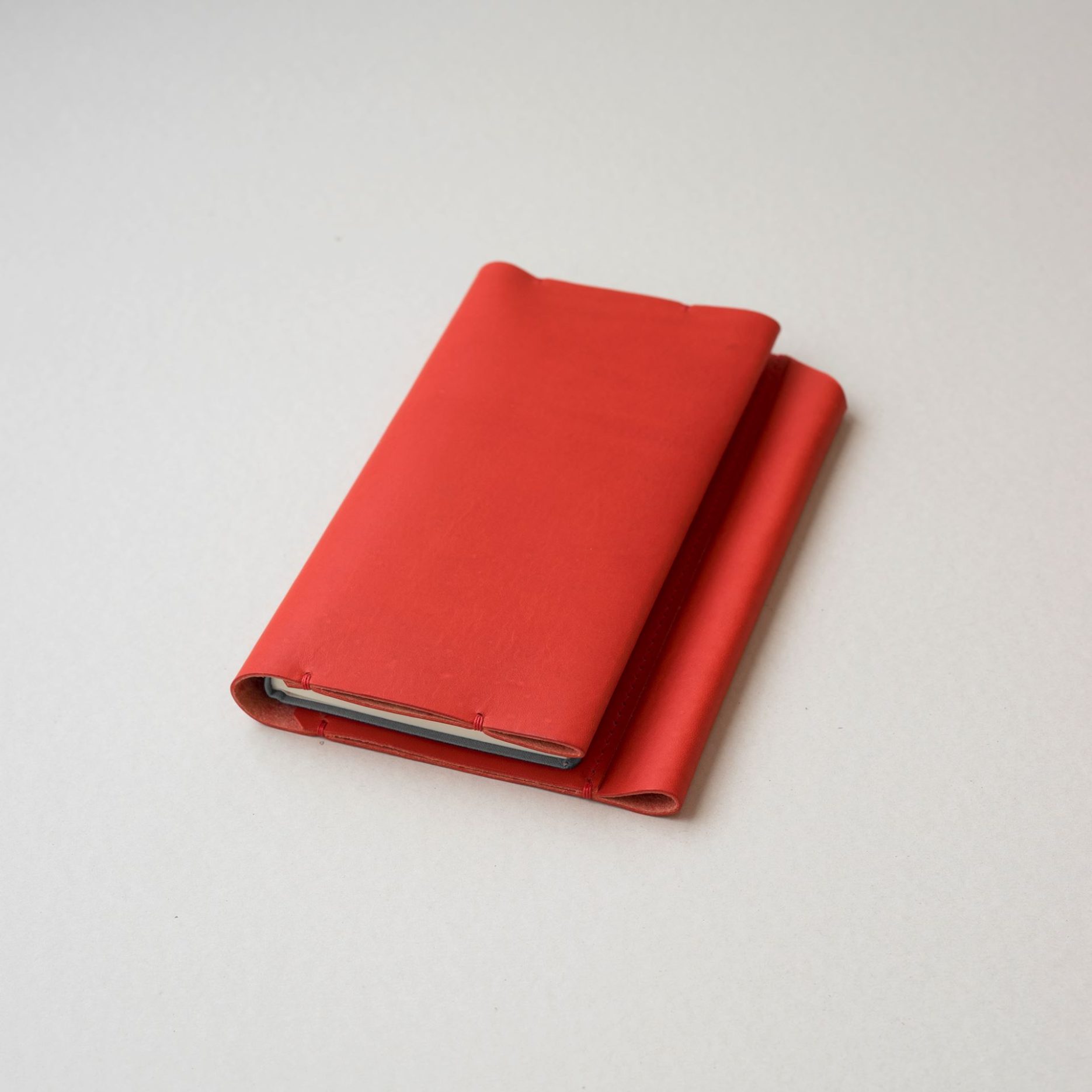 赤いほぼ日手帳カバー１型WEEKS MEGAサイズをつくる